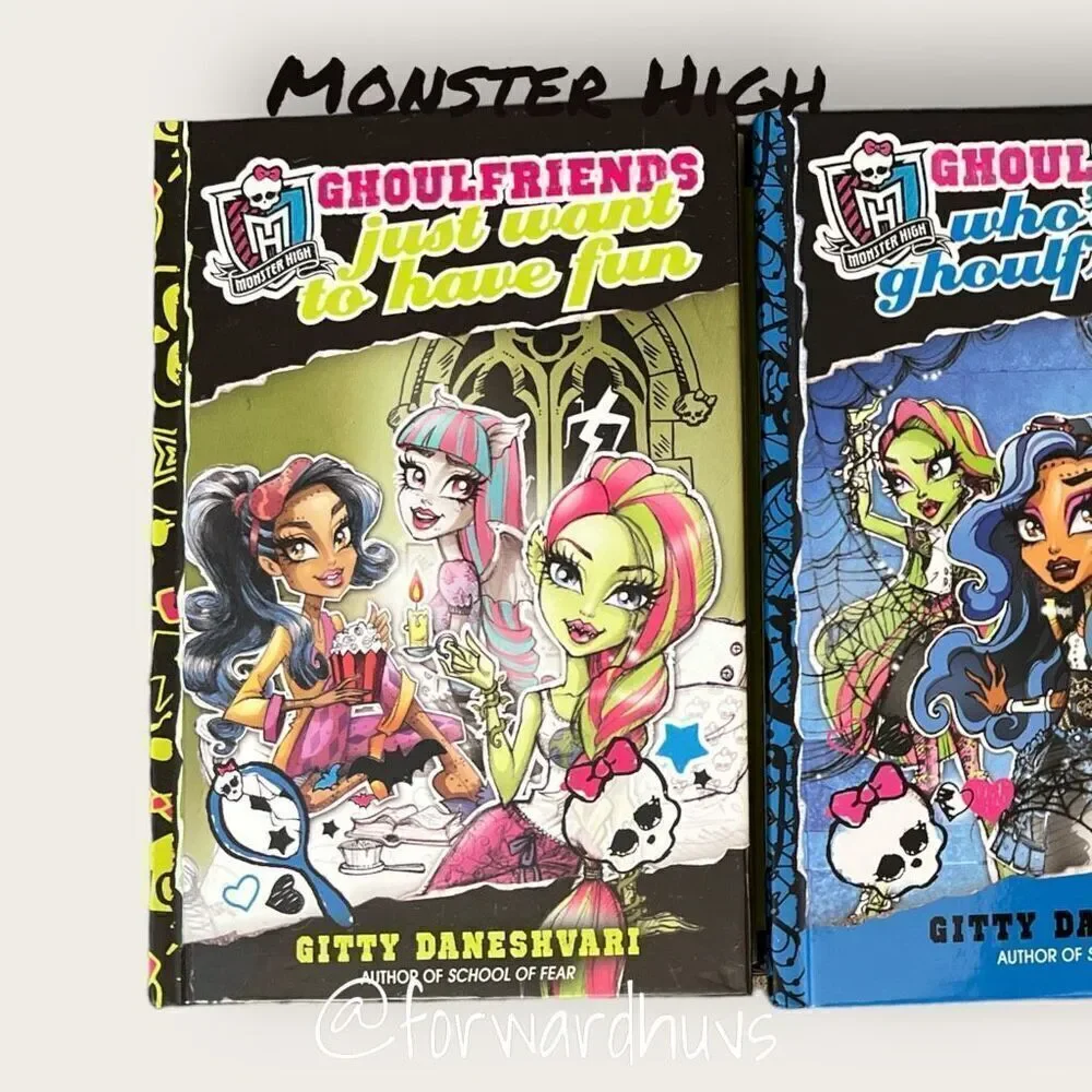 Monster High Ghoulfriends Books 2, 3, 4 by Gitty Daneshvari - Hardcover & Paperb